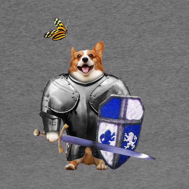 Sir Corgi Dog Knight by CozySkull